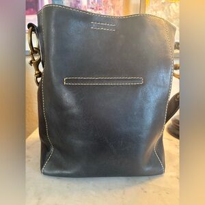 FRYE leather bucket harness handbag equestrian style